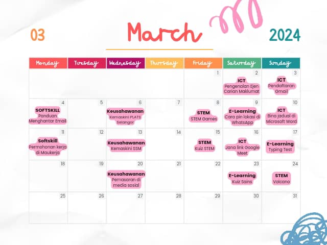 jadual-march